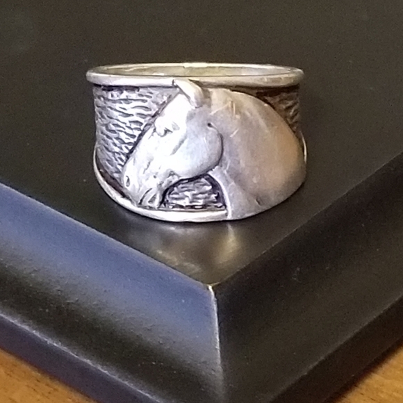 Rare Silpada Sterling Silver Equestrian Horse Ring - Picture 8 of 11